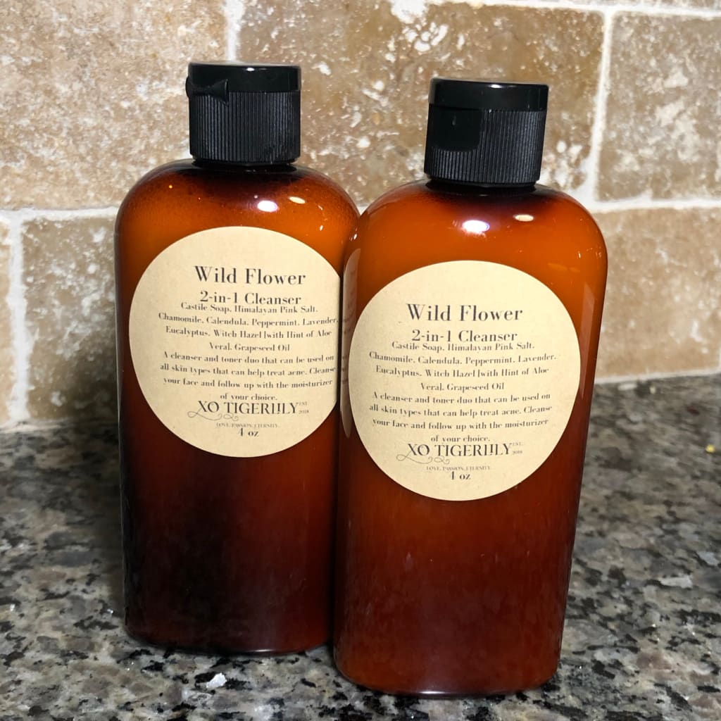 Wild Flower 2-in-1 Cleanser - Bottle 4 oz